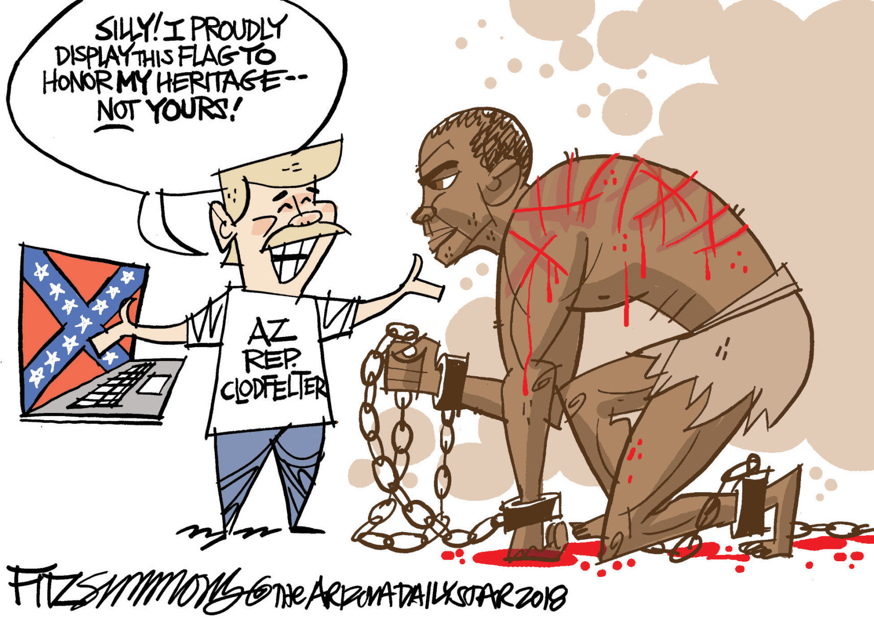 Daily Fitz Cartoon: Confederate